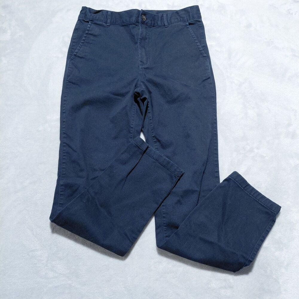 Childrens Place Boys Navy Blue Chino Adjustable Waist School Uniform Pants Sz 14